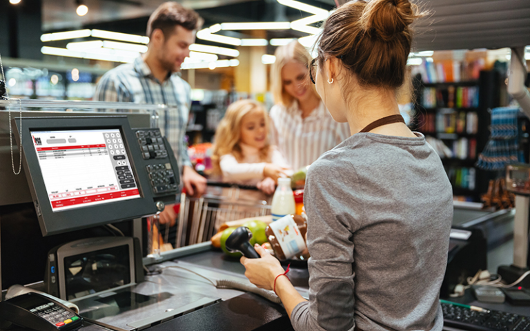 Checkout Counter In Retail Shops