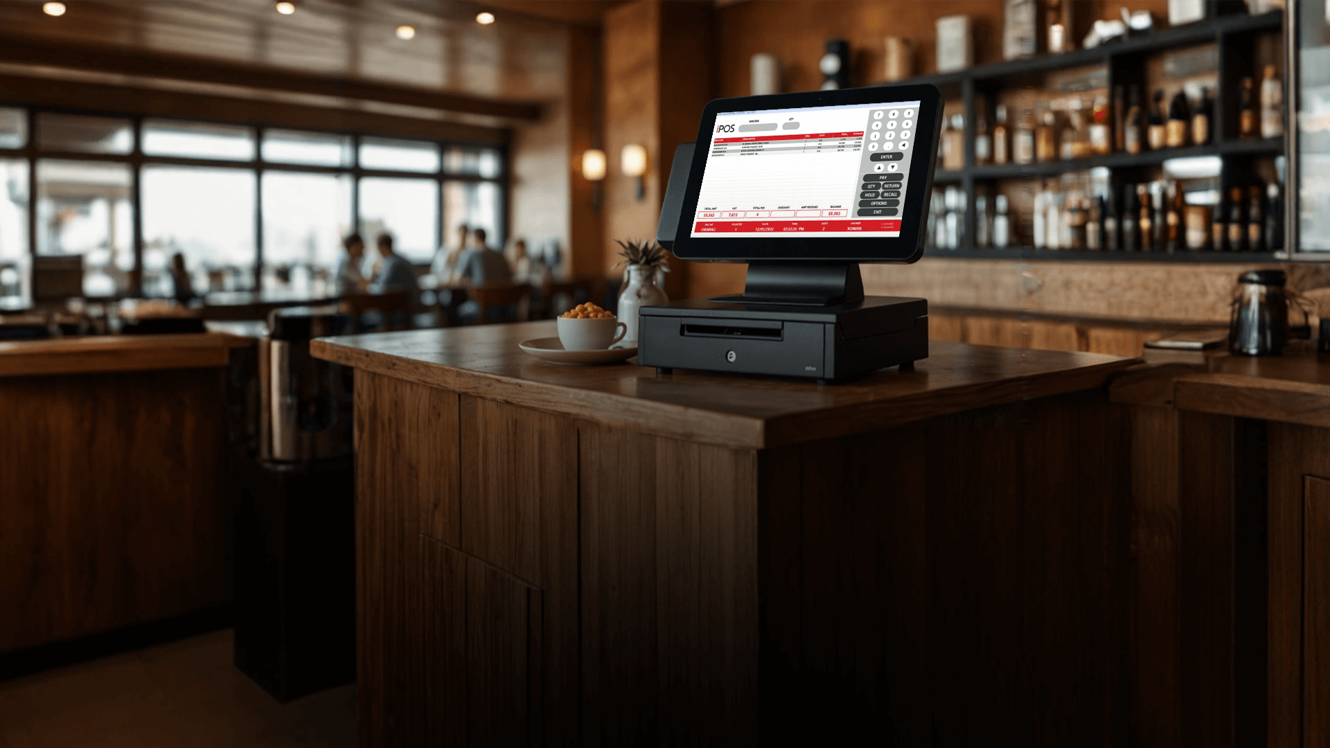 How does mobile ordering work with iPOS?