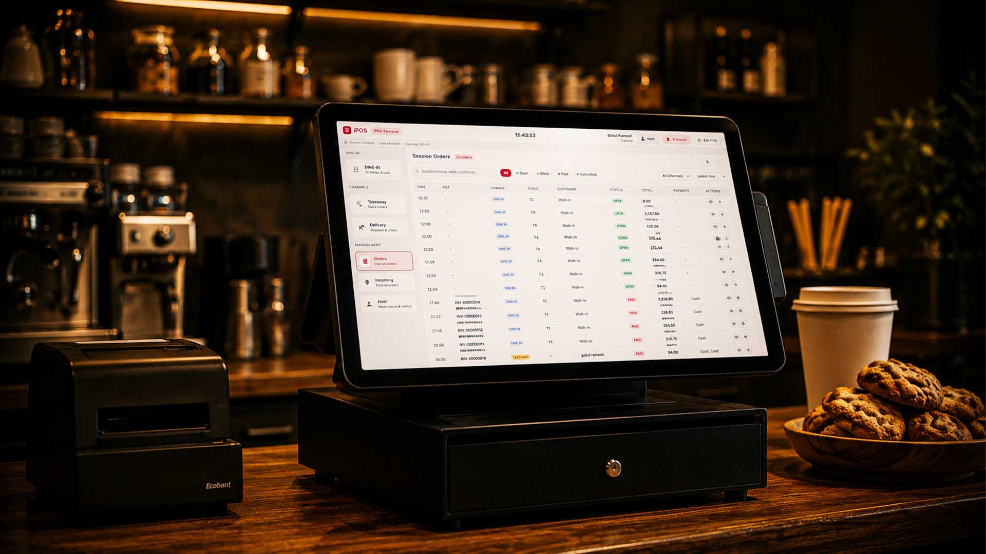 What is a coffee shop POS system?